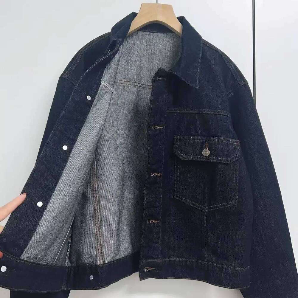 Women 2025 Spring And Summer New Classic Loose 100% Cotton Vintage Denim Short Casual Jacket