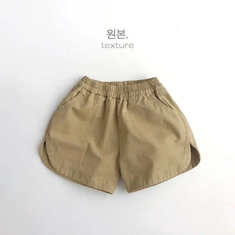 Childrens Summer Korean Retro Shorts Boys and Girls Casual Thin Outdoor Wear for 250527