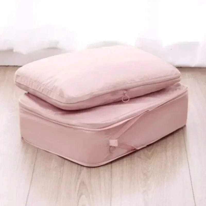Portable Travel Clothes Organizers Water Proof Compression Packing Cubes Bag Suitcase Luggage Storage Cases Drawer Bags 250526