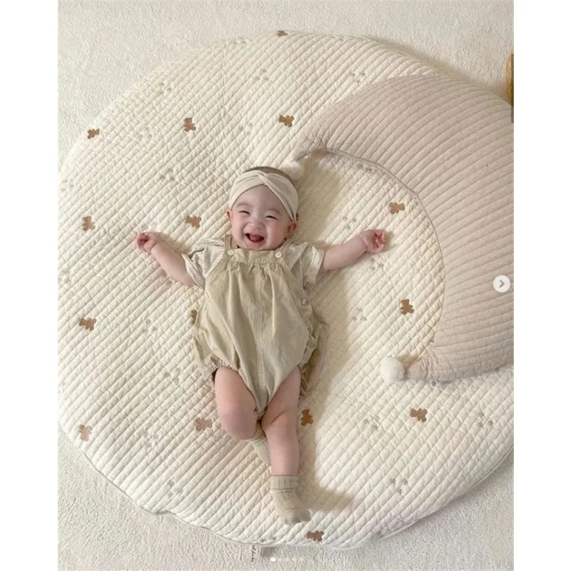 South Korea Ins Pure Cotton Wool Moon Pillow Cushion Baby Childrens Removable Washing and Breastfeeding 250527