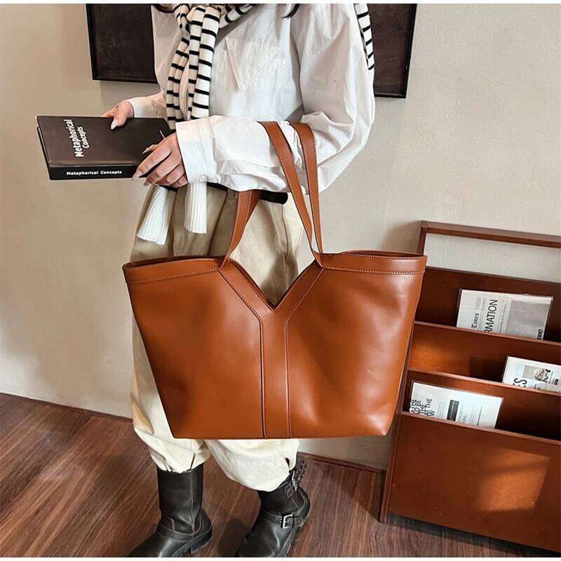Women's Bags Designer Women's Retro Leather Tote Famous Brands Casual Totes Large Capacity Noir Shoulder Armpit Bag High Quality