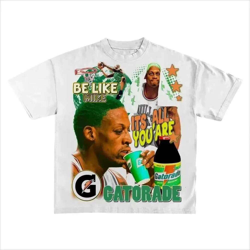 Streetwear Basketball Hip Hop Rapper Graphic T Shirt Men Vintage Oversized Cotton Short Sleeve Casual Loose Haruku Tops