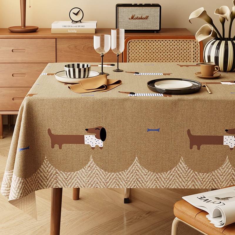 A647 Jijifeng Waterproof & Oil-Proof Washable Table Mat - High-Quality Desktop Protection for Coffee Tables