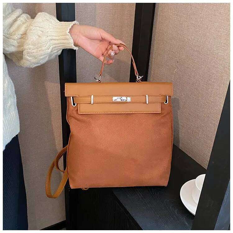 2025 Summer Must-Have PU - Fashionable Cover Type Bag, Spacious One Size Backpack for Work, School & Travel