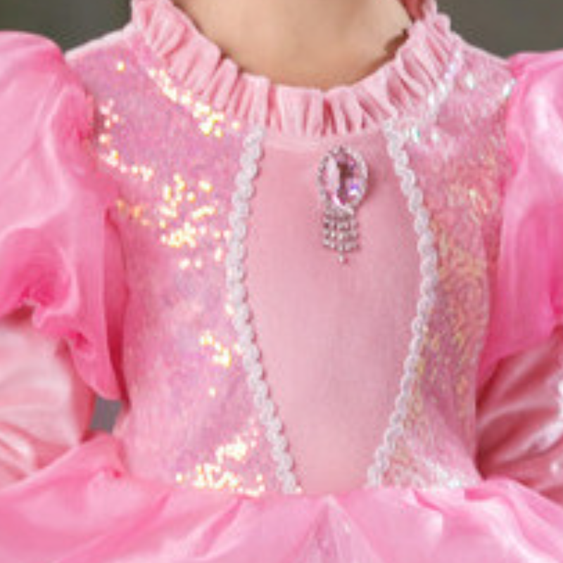 DISNEY infant designer clothes kids designer clothes Frozen Elsa Princess Pink dress with puffy skirt for little girl birthday princess outfit.