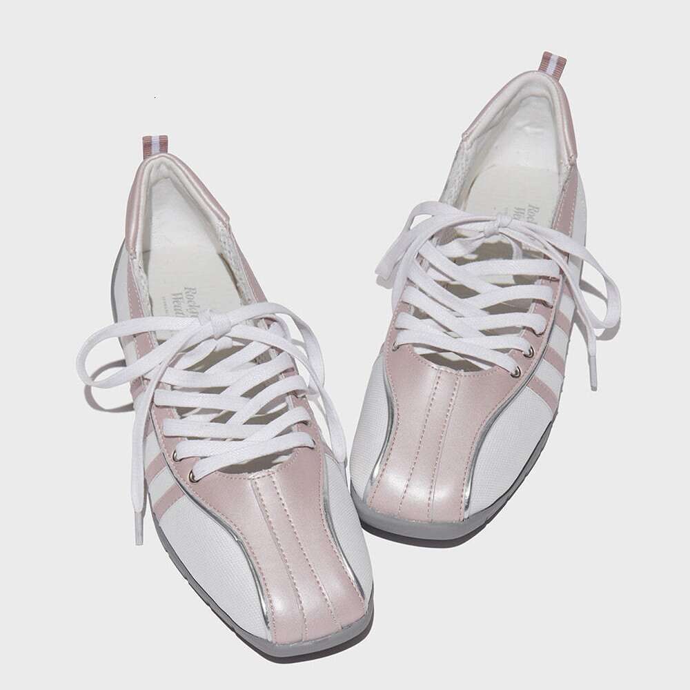 2025 Versatile Mary Jane Korean Niche Square Toe Cross Strap Ballet Shoes Functional Sports