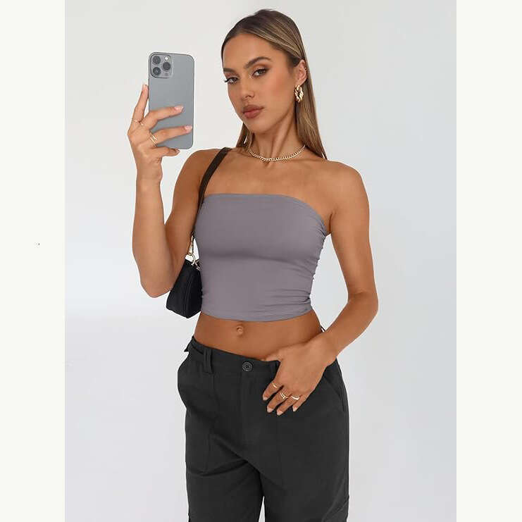 Strapless Inner Pure Desire Sexy Top Summer Outer Wear Pullover Vest Slim Fit Women's Clothing