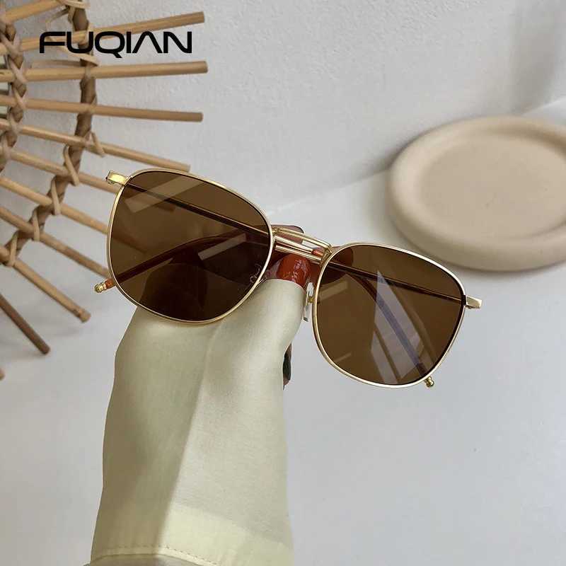 Fashion Metal Square Sunglasses Women Men Stylish Round Sun Glasses Ladies Retro Black Driving Shades UV400 Z250527