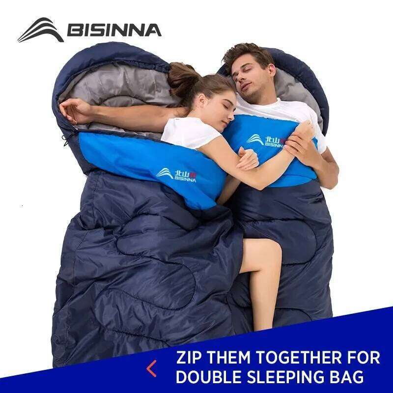 BISINNA Camping Bag Ultralight Waterproof Winter Warm Envelope Backpacking Sleeping Bags for Outdoor Traveling Hiking