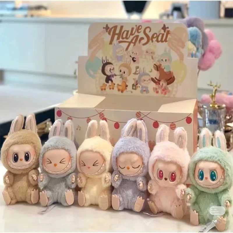 The Labubu Exciting Blind Box Plush Toys Anime Plushie Figures Cute Mysterious Box Vinyl Dolls Pendant Ornaments Christmas Gifts M250527