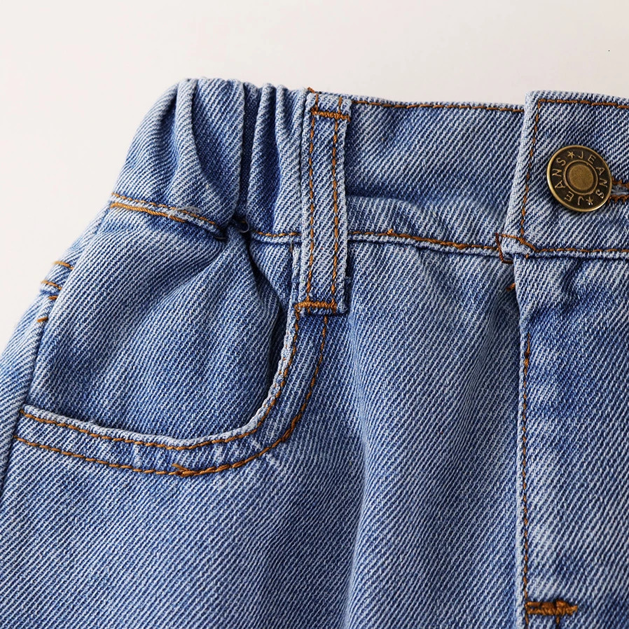 SpringSummer Arrival Girls Denim Pencil Skirt Soft Washed Korean Style Baby Girl HighWaisted Skirt 250527