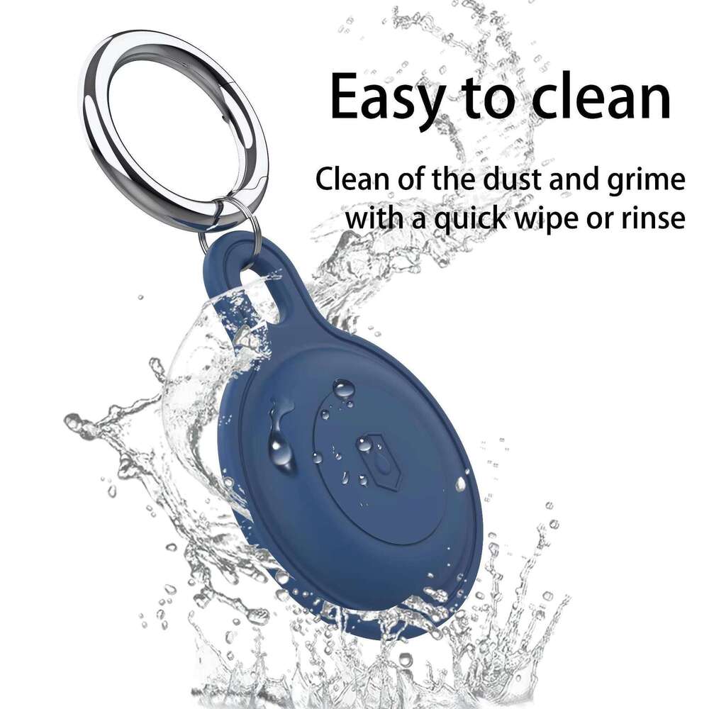 Silicone Box AirTag Bracket for Seat Belt Keychain