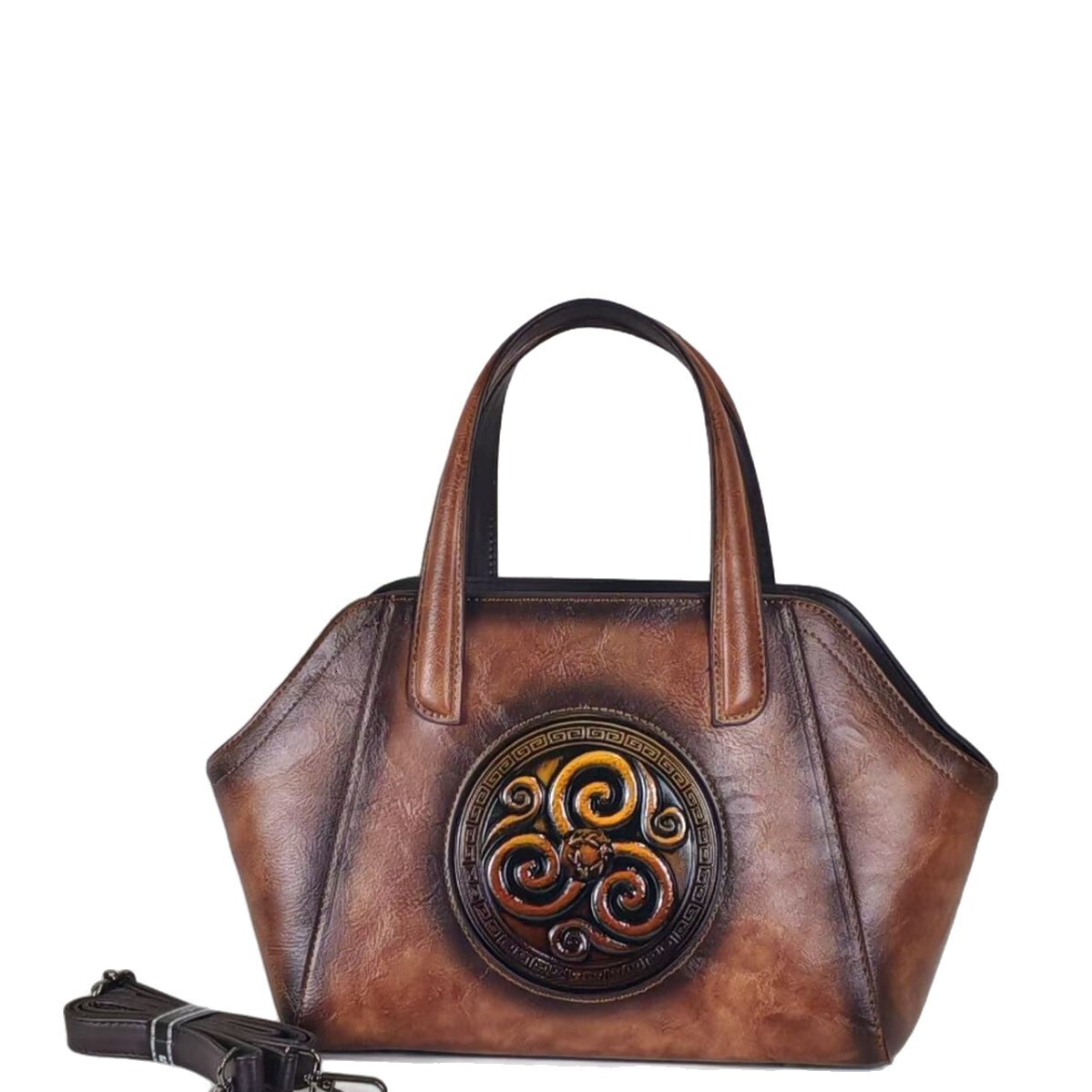 Top quality Brand High Quality Style 2025 Vintage Embossed Women's Handbag Crossbody Bag Artistic Chinese Style High-end Shoulder Bag Free Delive