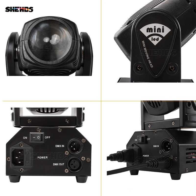 Hot Sell Mini LED 10W Spot Beam Moving Head Light Lyre DMX512 Stage Light Stroboscope For Home Entertainment Professional Stage XJ250527