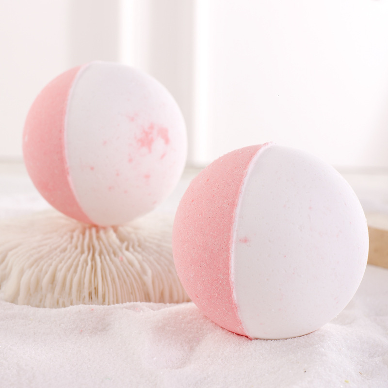 Two Color Bubble Bath Balls Bath Salt Balls Wholesale Customized Manufacturers Salt Bath Bubble Bombs Essential Oil Bathing