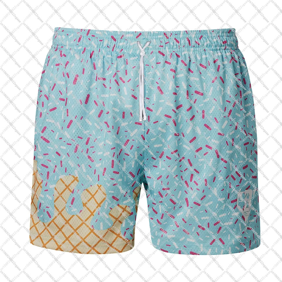 Summer Breathable Trouser Sweatpant Casual Beach Adult Ice Cream Pants Surfing Jogging Baseball Youth Swim Lifestyle Short 250526