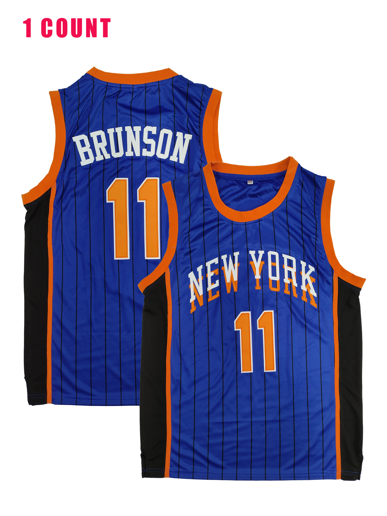 In Stock 11 Jalen Brunson 33 Patrick Ewing Basketball Jersey Gift 100% Stitched Fast Shipping Grey Embroidered Letter Number Design