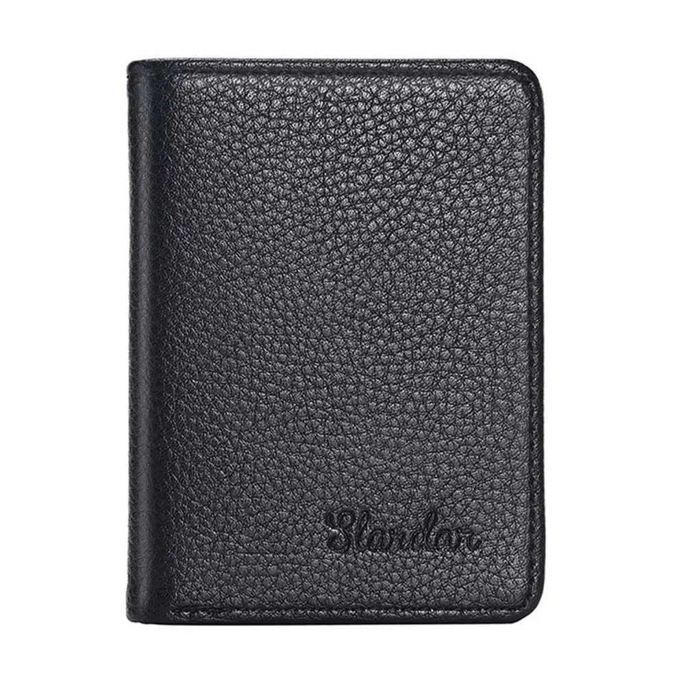 Men Wallet PU Leather Multi-slot Ultra-thin ID Card Cover Portable Compact CAsh Clip Mini Money Bag Z250527