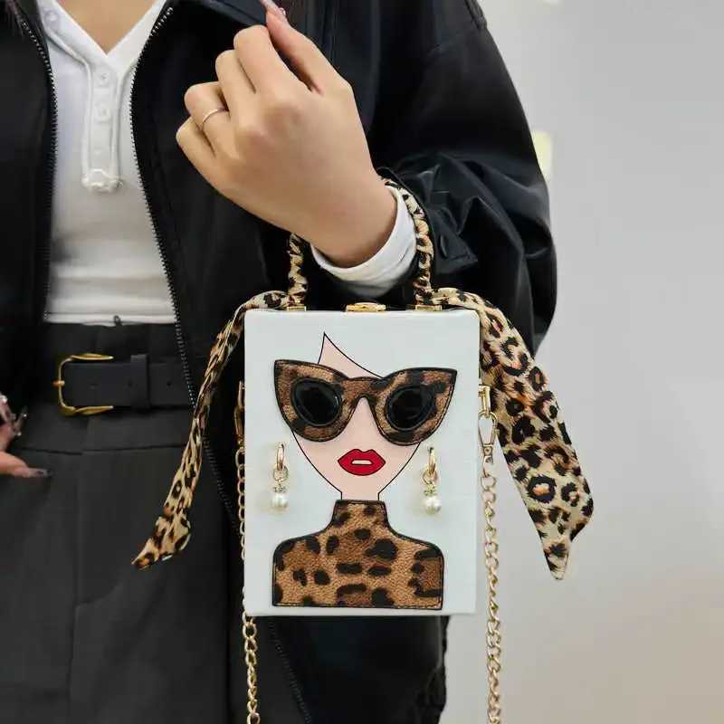 Candy Color Girls Printed Handbags Funny Purses for Women Designer Bag Leopard Box Bags for Women 2025 Evening Bag Clutch Lady W250527