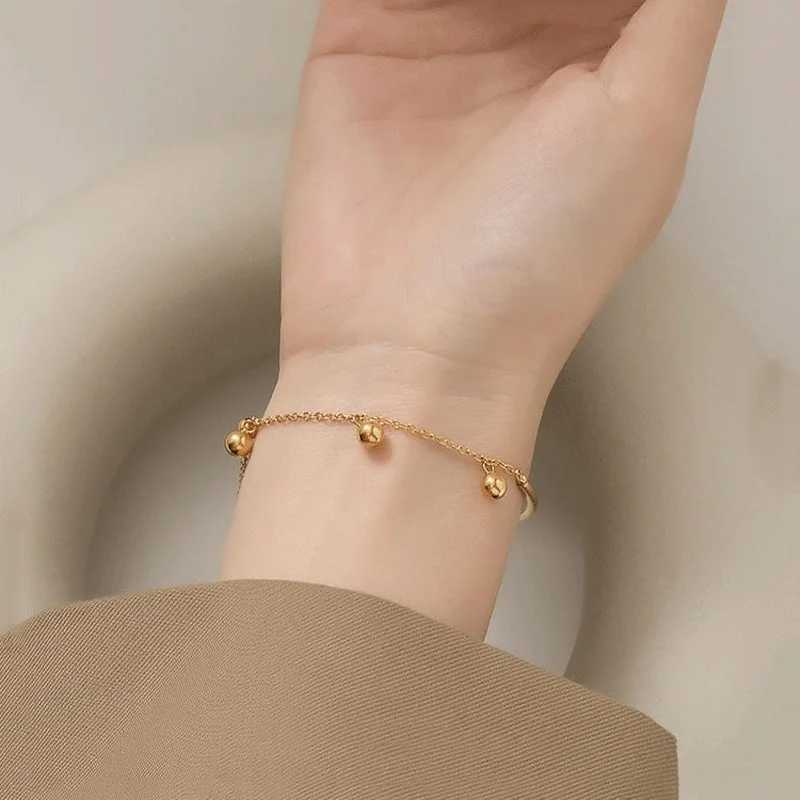 Ramos Stainless Steel Elegant Delicate Simple Semicircle Fringe Beaded Bracelet Ladies Jewelry Party Gift W250526
