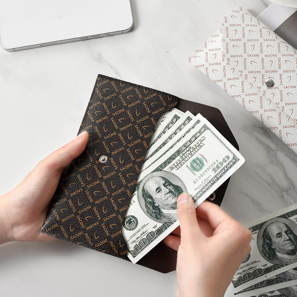 Women s long wallet European and American style fashion retro floral fashion wallet large fashion capacity women s leather wallet designer men s walle