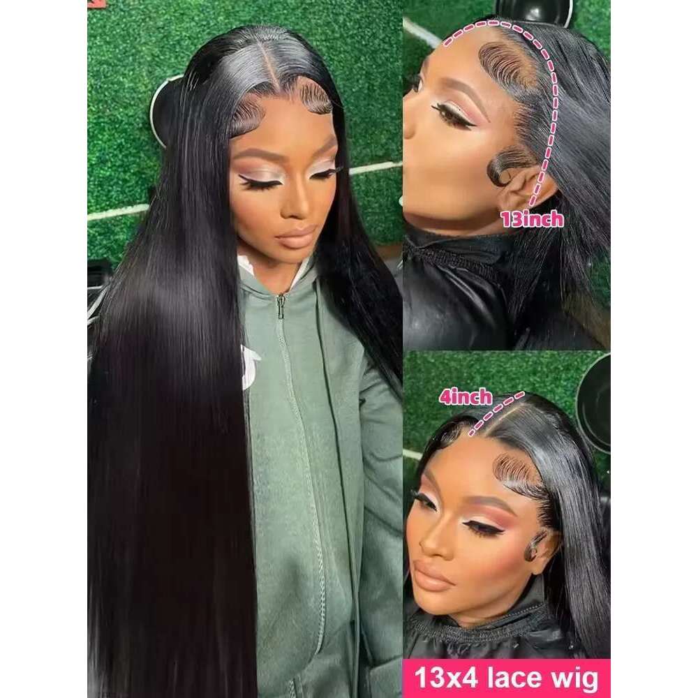 200% Density 13x6 Bone Straight Hd Front Wig 36 40 Inch 13x4 360 Lace Frontal Human For Women Brazilian Hair Wigs