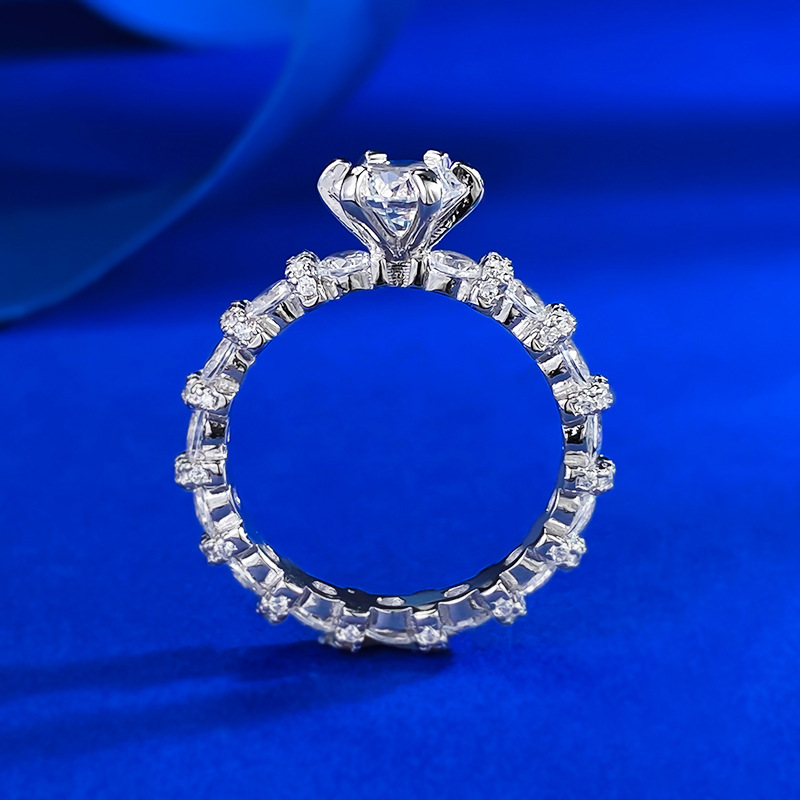 White Lab Moissanite Diamond Sparkling Luxury Jewelry Choucong Brand New Designer Pure 100% 925 Sterling Silver Round Cut Party Eternity Lady Women We