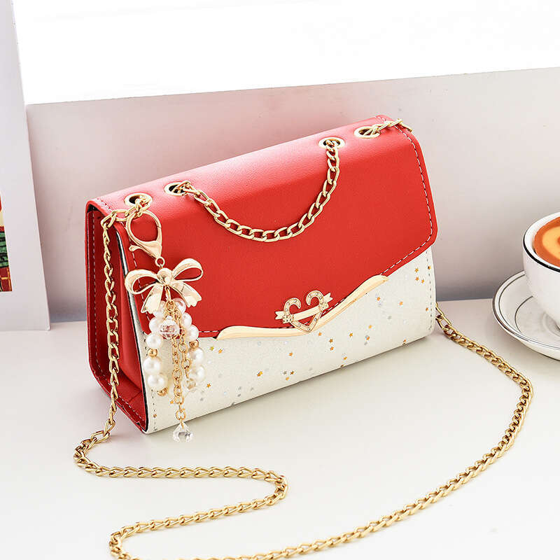 New women's chain cross body fashionable multifunctional high-end shoulder bag sequin trend, handbag, storage bag