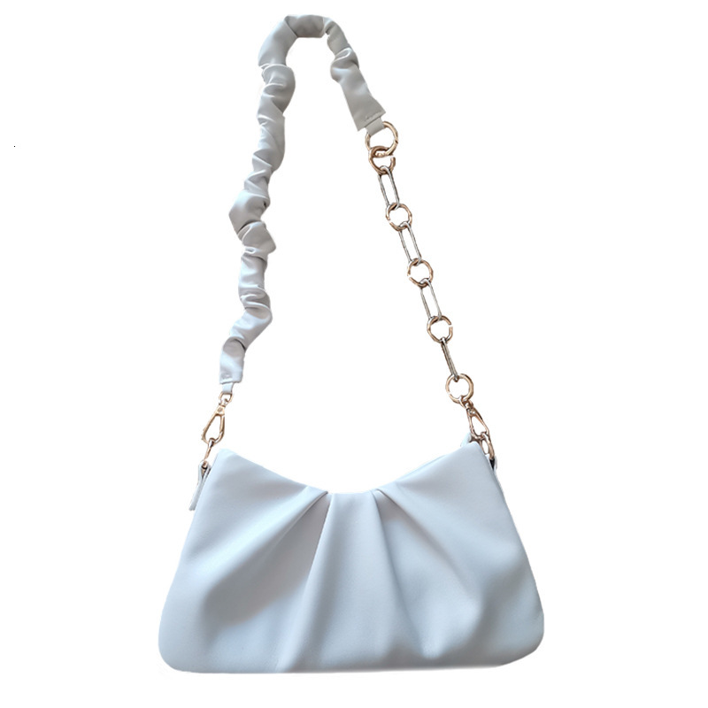 Top quality brand, high-quality new style, free designer bag, Korean style single shoulder women's armpit bag, fashionable chain bag, pleated fre
