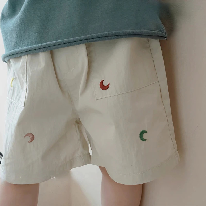 Summer Baby Retro Embroidered Thin Shorts Pants for Boys and Girls Shorts 250527