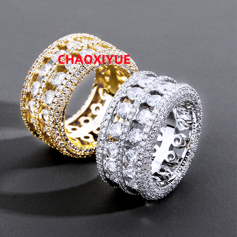 Manufacture Custom Luxury Rings for Men Moissanite Rings 925 Sterling Silver Moissanite Ring Hip Hop