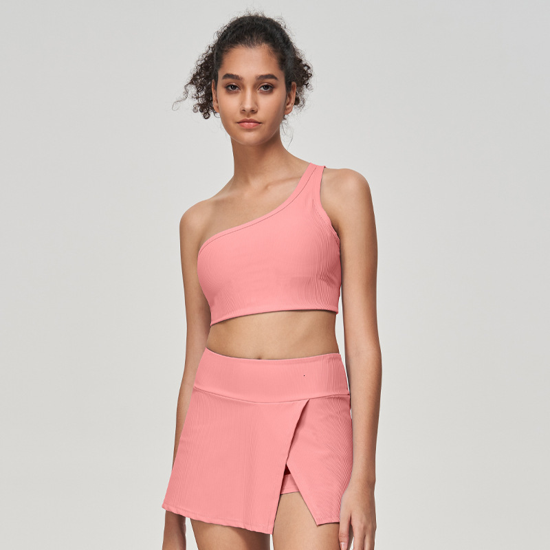 Outfit for Women 2025 New Slim Fit Sports Fitness Wear Tank Top with Beautiful Back Tennis Skirt Yoga Vest