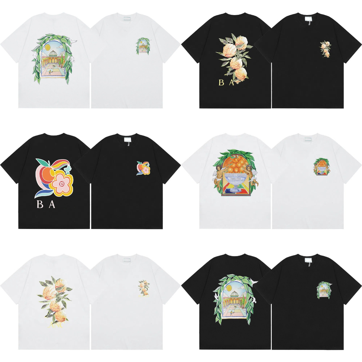 Mens T Shirt Women Designer Letter Printed Fashion Brand Streetwear Hip Hop Casual Loose Fit High Quality Summer Tops