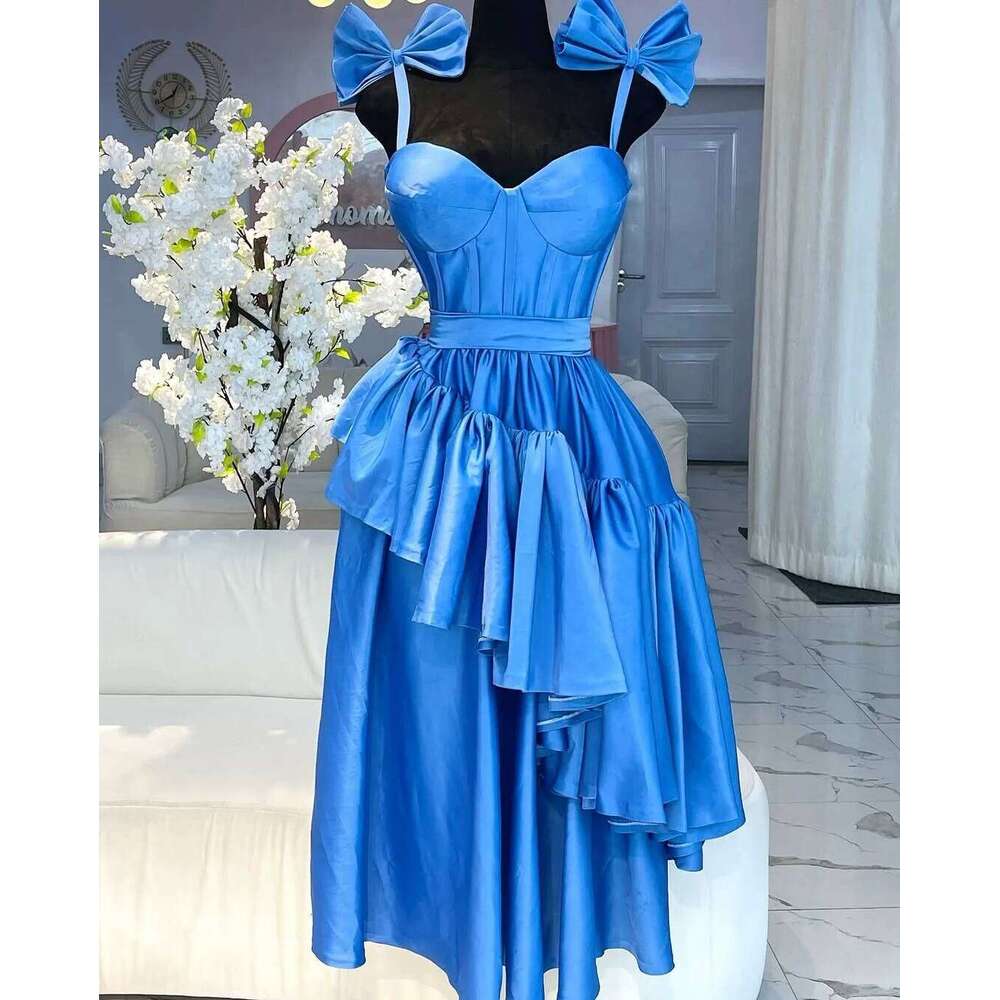 CM.YAYA Women Sleeveless Strap Bow Ruffles Long Maxi Dress 2025 Holiday Beach Birthday Evening Sexy Girl Party Dresses Vestidos