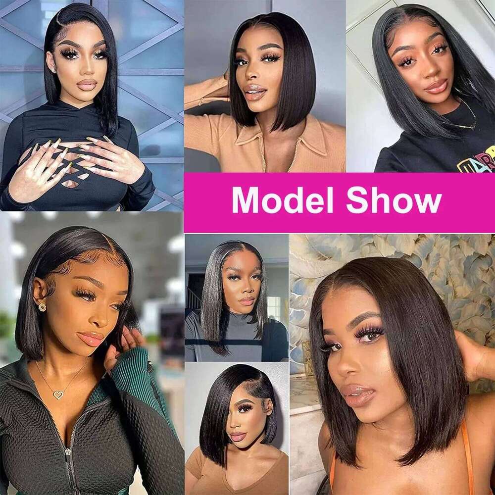 Bone Straight 13x6 HD Front Bob Wig Human 14x4 Transparent Lace Frontal Raw Hair Wigs 14 16 Inch Brazilian For Women