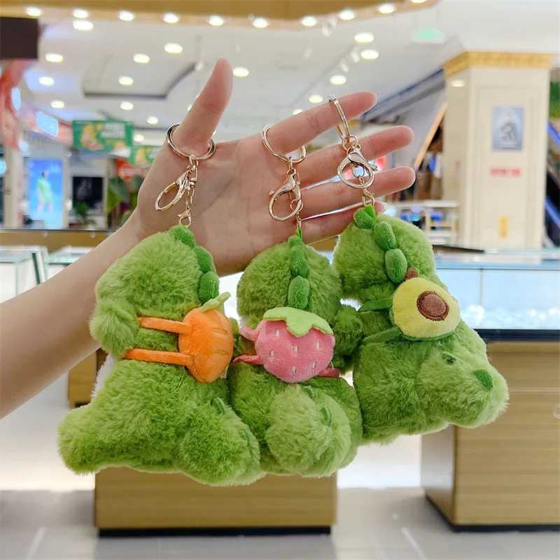 Dinosaur Keychain Stuffed Plush Toy Backpack Pendant Decorative Soft Dinosaur Plush Doll School Bag Car Keychain Holiday Gift W250526
