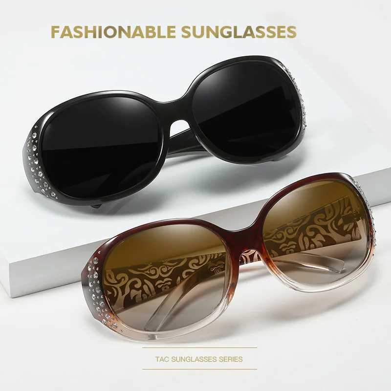 New Polarized Sunglasses Fashion Diamond Inlaid Sunglasses Women Retro Fashion Luxury Design Lady Sun Shades UV400 Protection Z250527