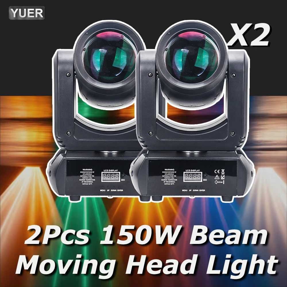 2Pcs/lot LED Moving Head 150W Beam Spot 18 Rotating Prisms Dmx Stage Effect Light Disco Dj Bar Wedding Club Music Party Indoor XJ250527