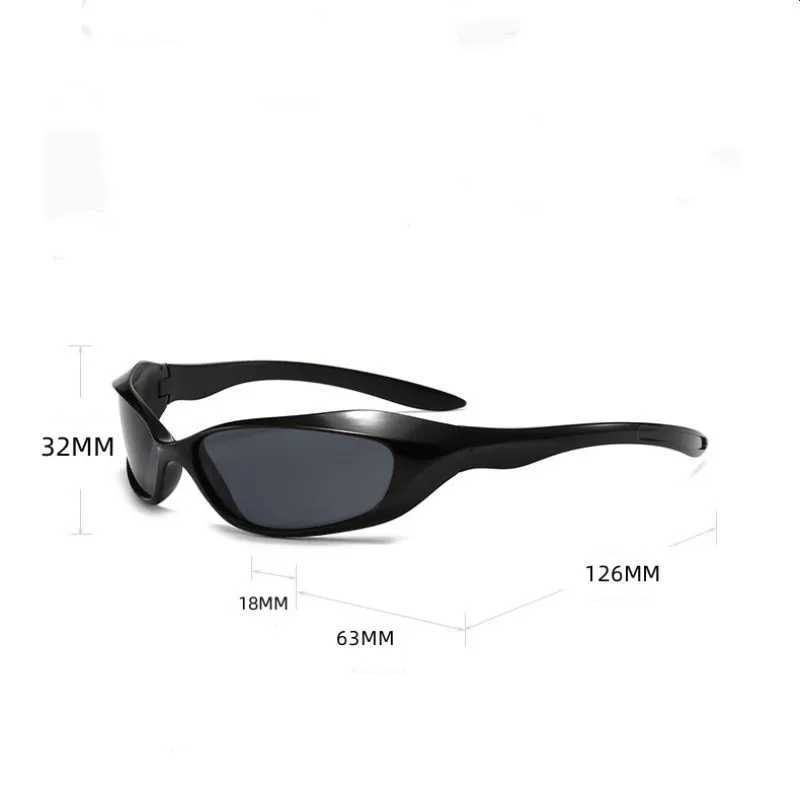 Y2K Punk Sports Sunglasses For Men Women Future Sense Integrated Sun Glasses Brand Designer Vintage Shades UV400 Fashion Goggle Z250527