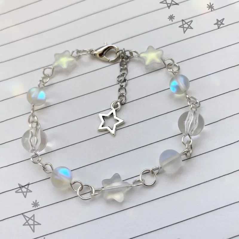 Handmade No. 8 Ball Star Beaded Dice Bracelet Coquettish Y2K Gothic Bracelet W250526