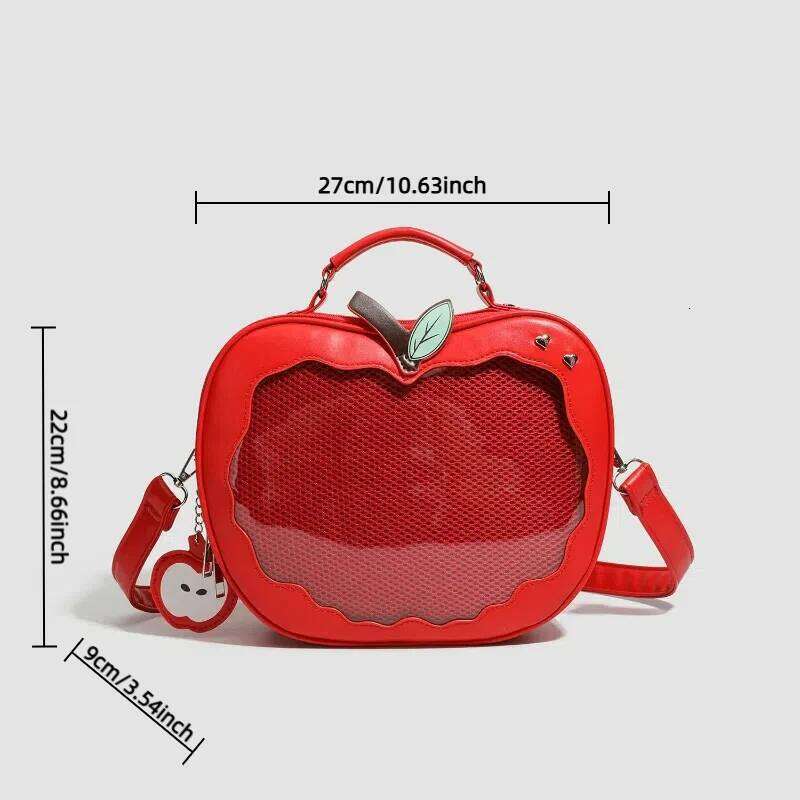 Hot Selling New Girl Haruku Niche Design Apple Crossbody Handbag Sweet Cute Ulzzang Ita Bag Y2k Backpack Preppy Style Itabag