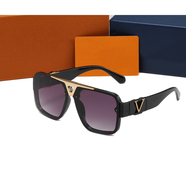 Cool Designer Sunglasses Lenses with Letters Original Eyewear Top Quality Outdoor Shades Pc Frame Fashion Classic Lady