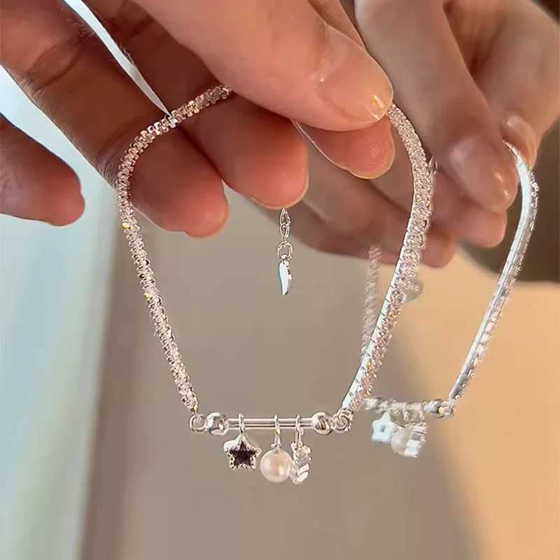 Foxanry Sparkling Zircon Purple Star Bracelets For Women Girl Exquisite Sweet Creative Elegant Trendy Wedding Bride Jewelry Gift W250526