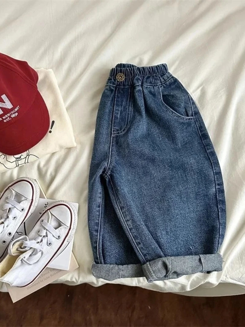 Boys Girls Toddlers Loose Pants Fashion Summer Baby and Foreign Denim Arrival 250527