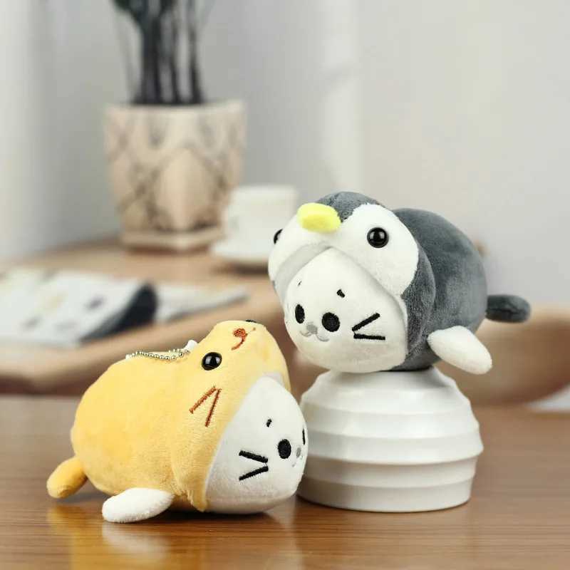 Cute Seal Doll Keychain For Bag Pendant Creative Animal Series Plush Seal Doll Stuffed Keychain Kawaii Doll For Gifts Wholesale W250526