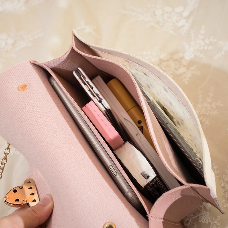 Top quality Brand High Quality Style Women's Transparent Bag Colorful Chain Lock Handbag Small Square Bag Style Phone Bag One Piece Free Delivery