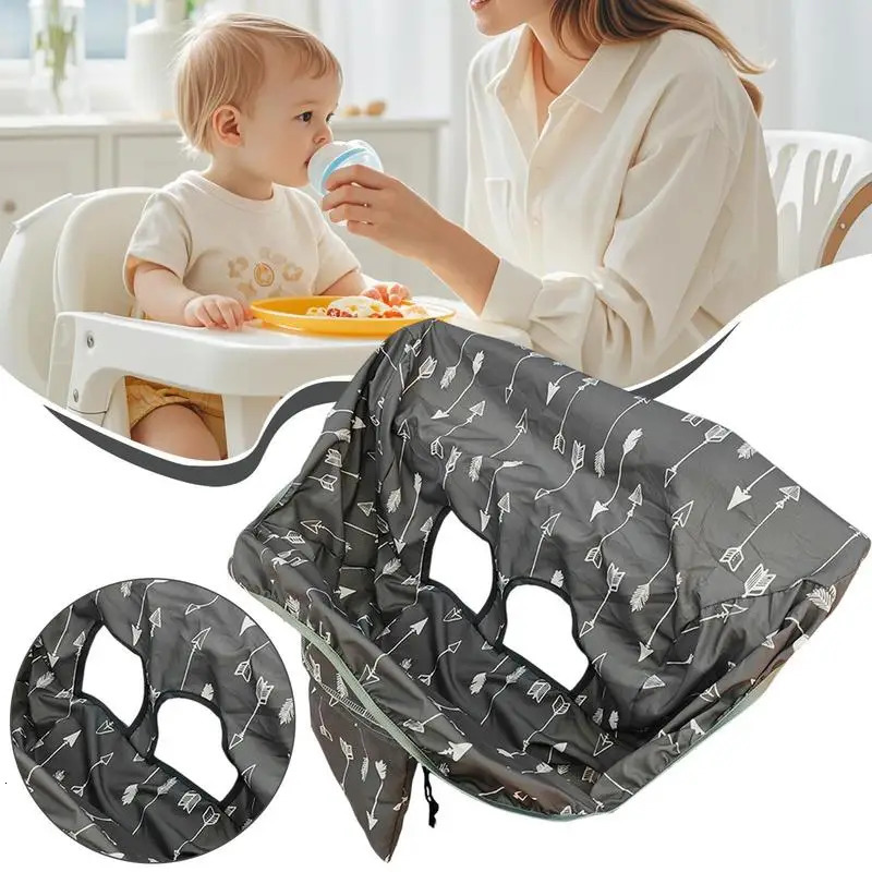 Childrens Supermarket Shopping Cart Dust Cover High Chair Seat Cushion Protector for Baby Attached Drawstring Carrying Bag 250527