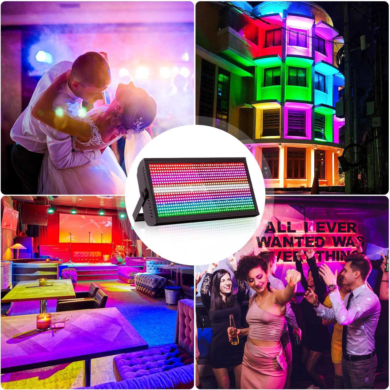 Yiflamefly Stage Light Bar Wash Strobe Lights 130W RGB LED Uplight Bar DMX512 DJ Lights For Party Disco Wedding Holiday KTV XJ250527