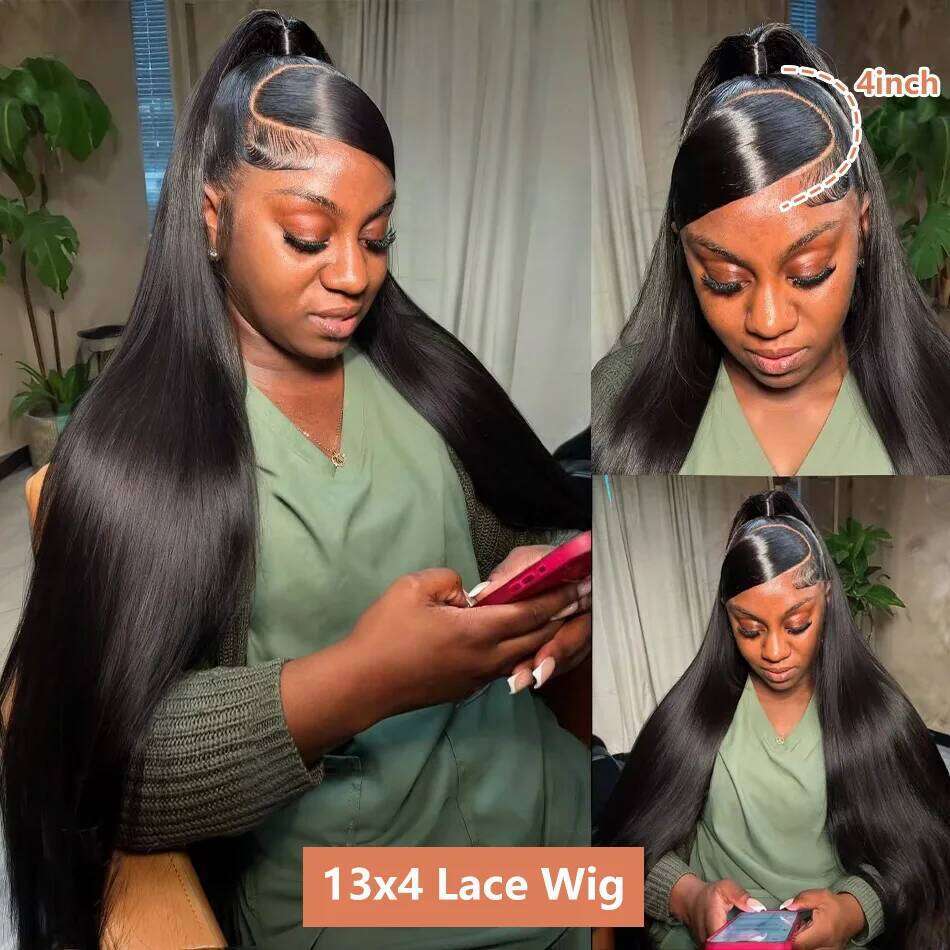 250 Density 13x6 Bone Straight Hd Front Wig 30 40 50 Inch 13x4 Lace Frontal Human For Women Brazilian Hair Wigs
