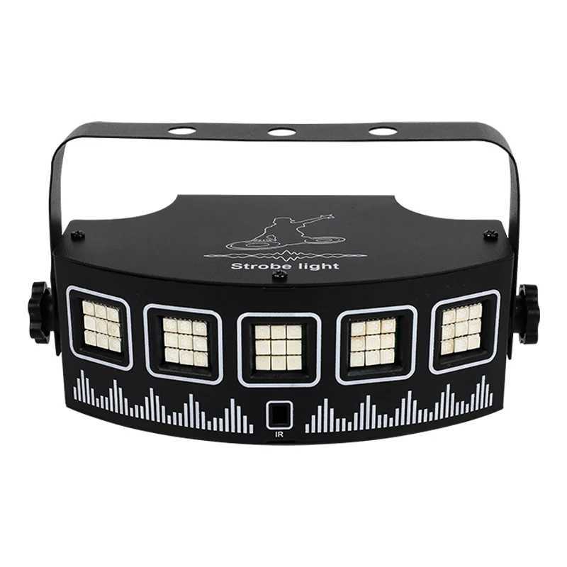 HCWE USB LED Mixed Flashing Stage Lights Remote Sound Activated Disco Lights for Festival Parties Lights Wedding UV LightXJ250527